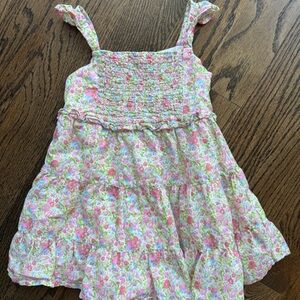 Janie and Jack Pink and Green Floral Dress